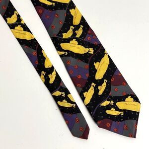 Vintage the Beatles Yellow Submarine Silk Tie USA